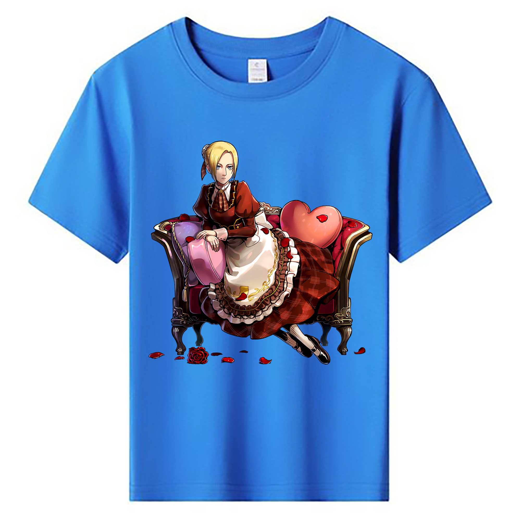 （画像用） 進撃の巨人 アニ・レオンハート Attack on Titan Annie Leonhart 綿100％キッズTシャツ（フロントプリント）